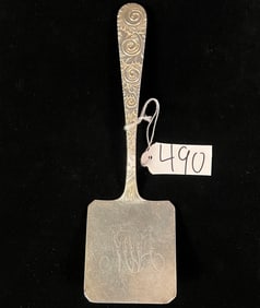A Sterling Silver Victorian Spatula