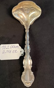 A sterling ladle