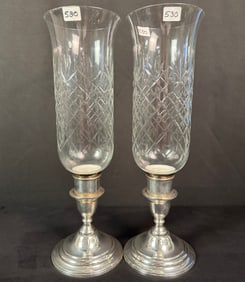 Sterling Weighted Hurricane Candle Lamps