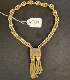 Heavy Rolled Gold German Slide Bracelet