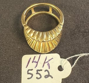 14K Gold Ladies Double Ring