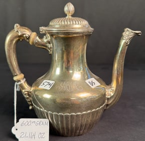 Sterling English Coffee Pot