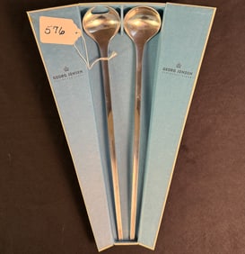 Georg Jensen MCM Stainless Steel Salad Set with Box