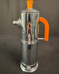 Art Deco Keystone Chrome and Bakelite Musical Cocktail Shaker c1930's
