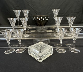 Arts and Crafts Bowl, Venetian Glass Cordials, More!