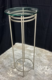 Post Modern Glass top Plant stand & 1980's