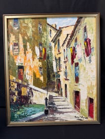 Lucas Teixeira Oil on Canvas Portuguese Street Painting