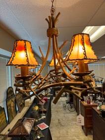 Ponderosa 5 Arm Pine Bough Chandelier