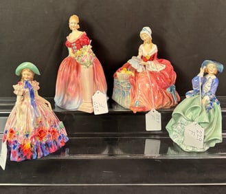 4 Royal Daulton Female Figurines
