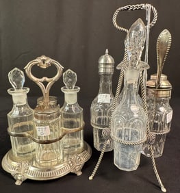 Pair of Victorian Condiment Sets