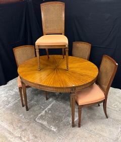 Walnut Oval Dining Table and 4 chairs