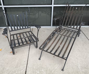Mid-Century Modern Iron Patio Furniture