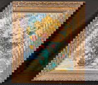 Francesco Spicuzza Oil on Board C1950's