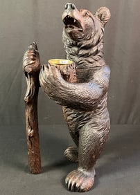 Antique Black Forest Bear Humidor
