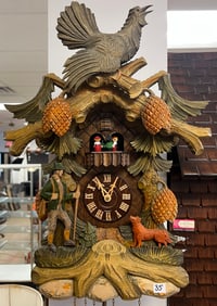 Black Forrest Hand Carved Large Musical  Cuckoo Clock