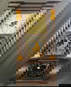 American 48 Hour Pillard Front Shelf Clock c1868