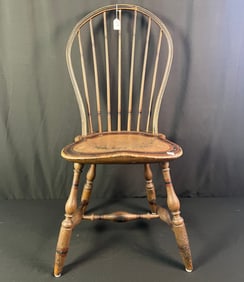 18th Century Bow Back Windsor Chair, Original Paint