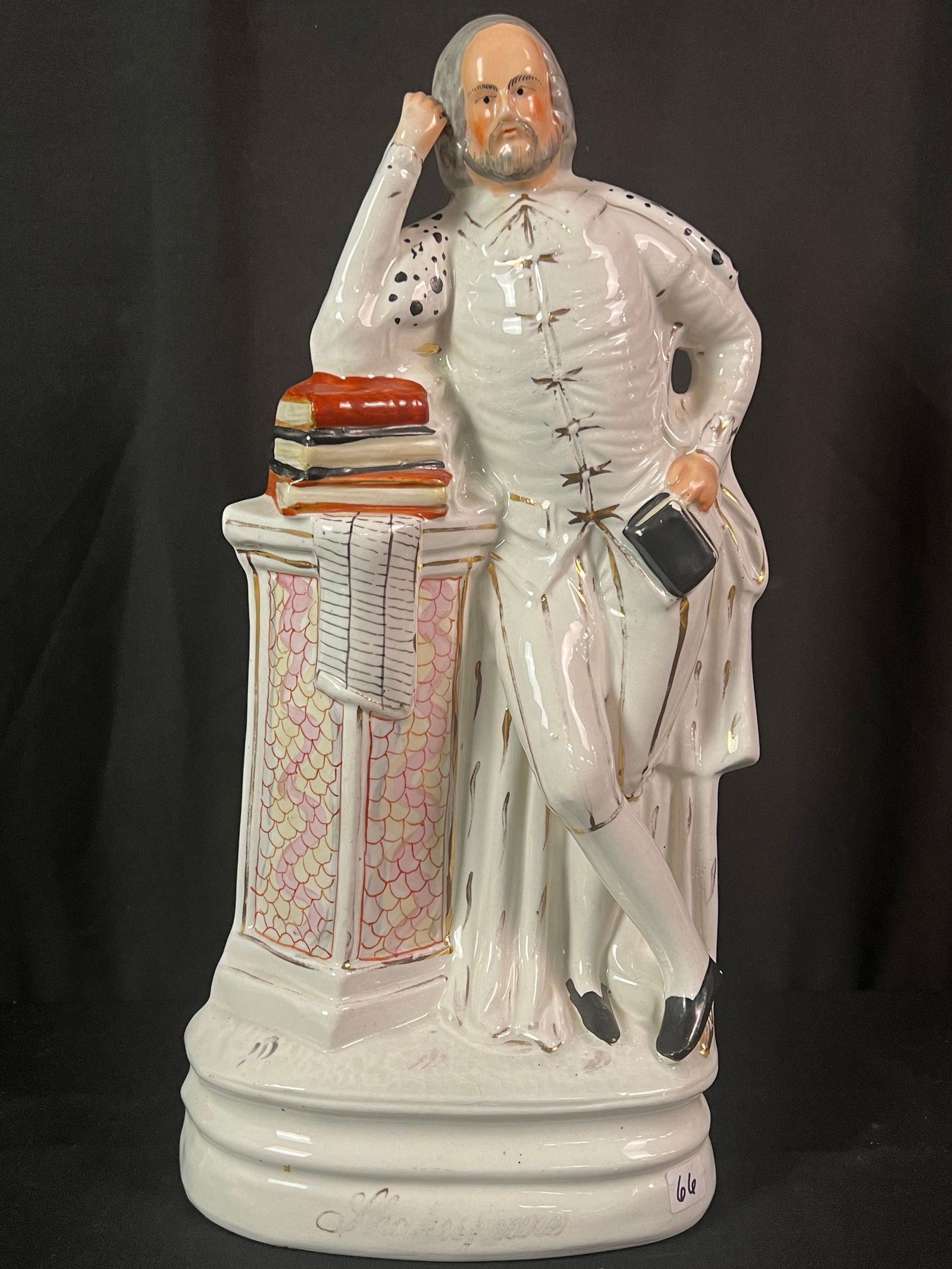 Large Staffordshire Figure of Shakespeare 1830/40's (1 of 7)