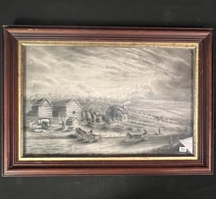 American Sand Painting of Great Plains C1840's