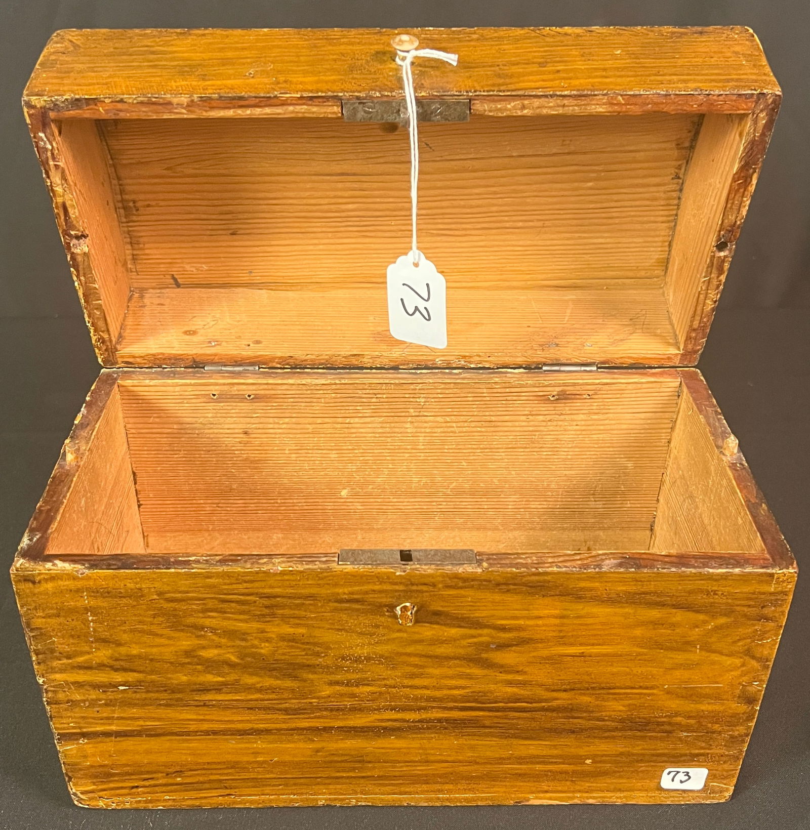 American Grain Painted Domed Document Box c1820/30 - 2