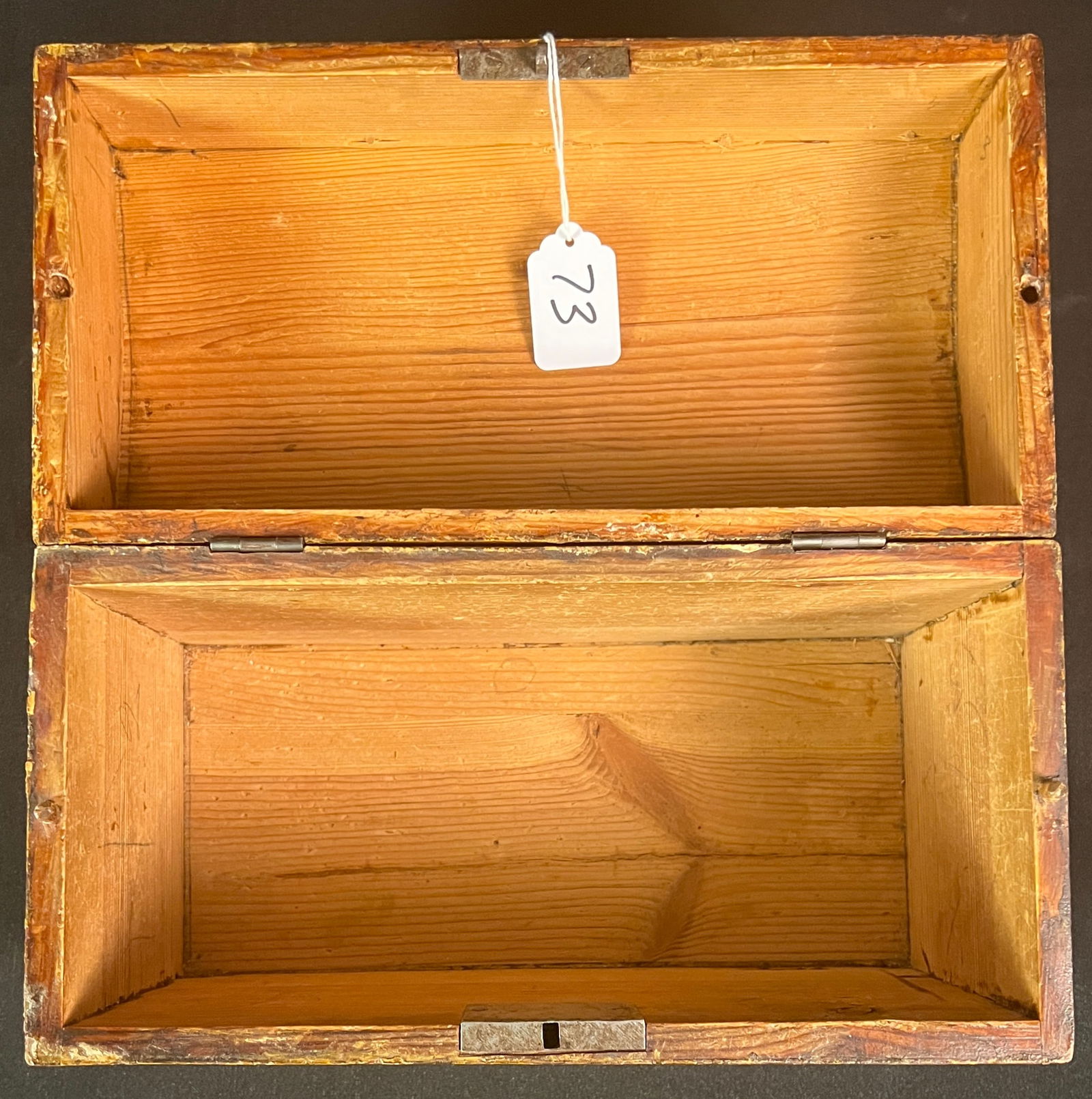 American Grain Painted Domed Document Box c1820/30 - 6