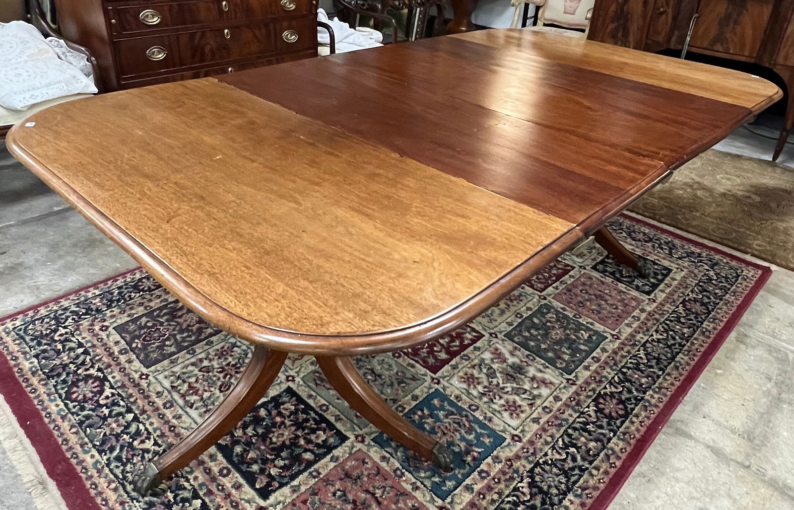 Federal Mahogany Pedestal Table c. 1800-1820's (1 of 10)