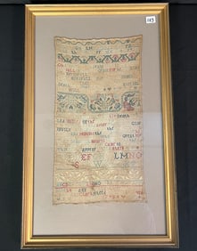 Sampler by Ann Clark c1743