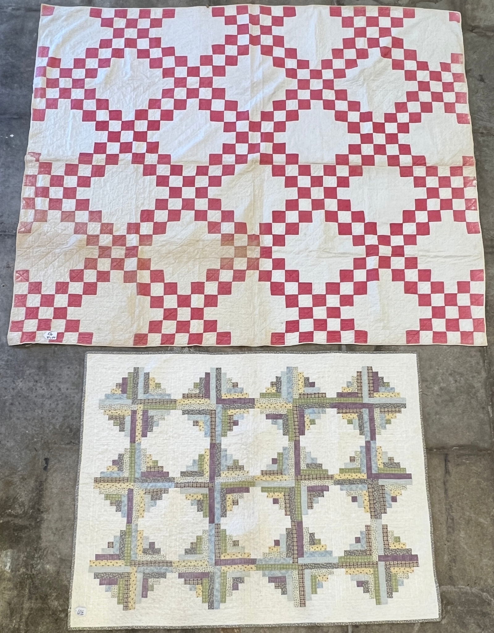 Log Cabin Quilt and Checkered Quilt (1 of 9)