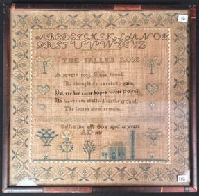 Early American Sampler c1831
