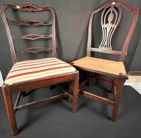 Pair of 18th Century Mahogany Side Chairs