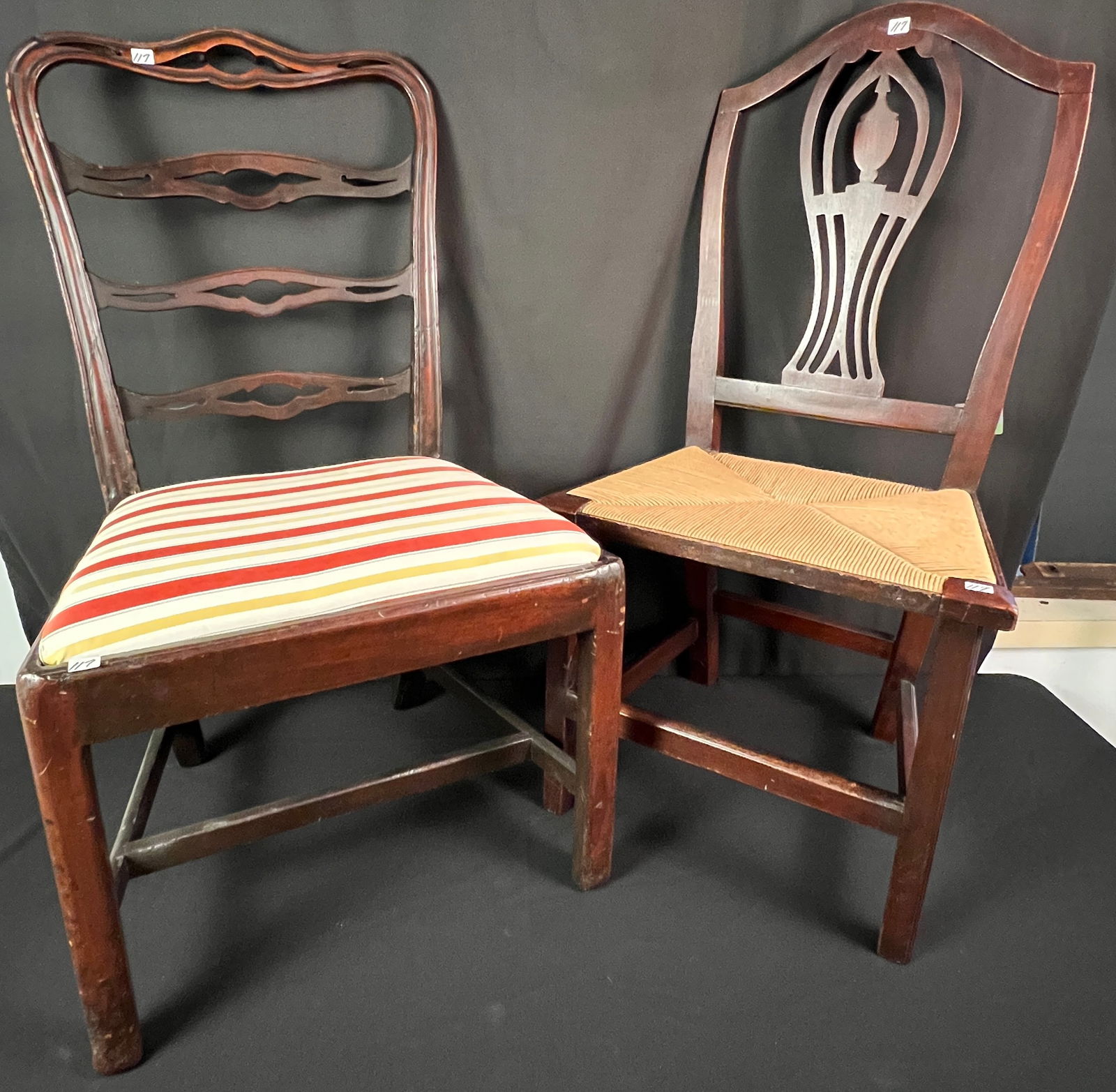Pair of 18th Century Mahogany Side Chairs (1 of 13)