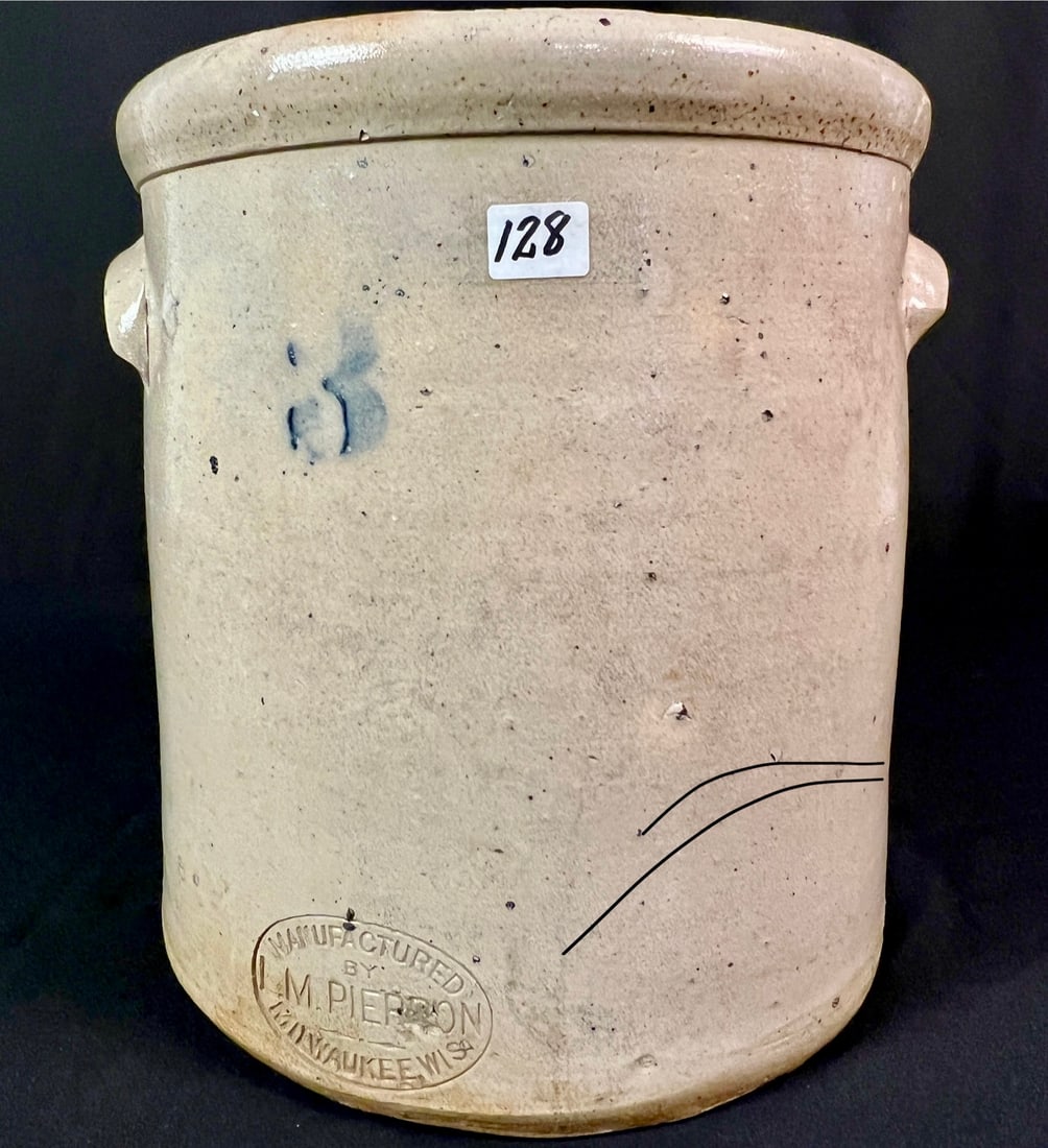 Stoneware Crock by L.M.Pierron Milwaukee (1 of 13)