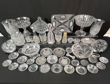 Mixed Group of Early Flint Glass