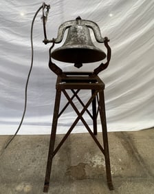 Antique Free Standing School Bell on Stand C. S. Bell and Co.C1886