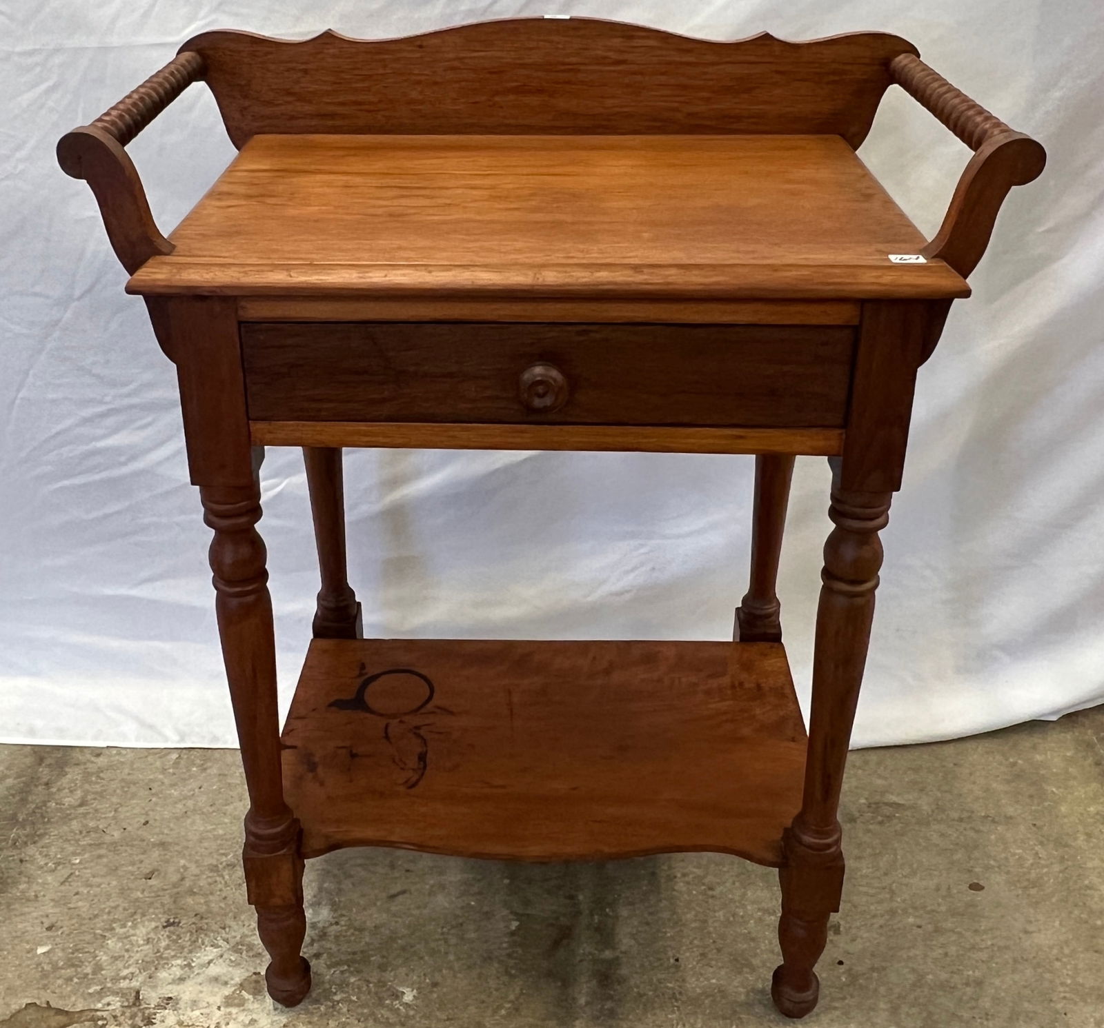 Towel Bar Single Drawer Washstand c1800-1900 (1 of 6)