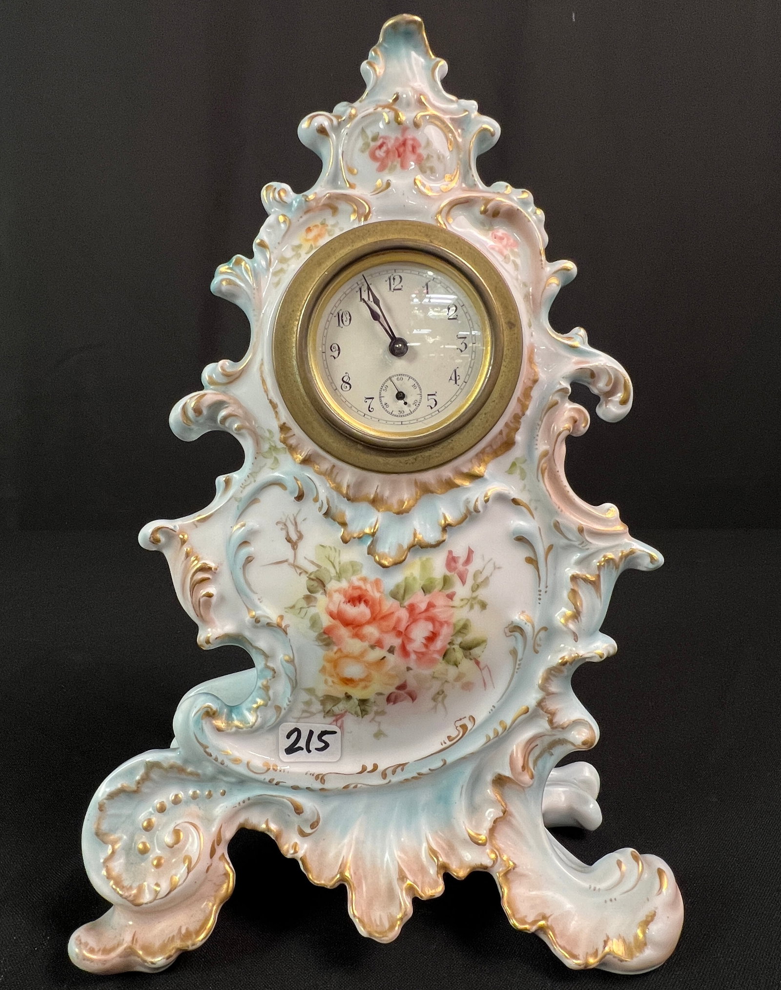 Limoges Porcelain Clock c. 1900's (1 of 6)