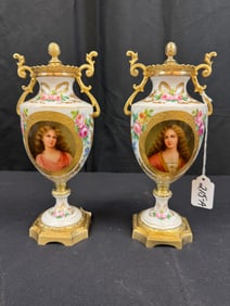 Pair of Sevres Urns