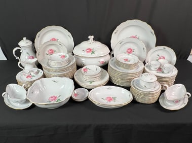 Large Meissen Dinner and Serverware Set and More
