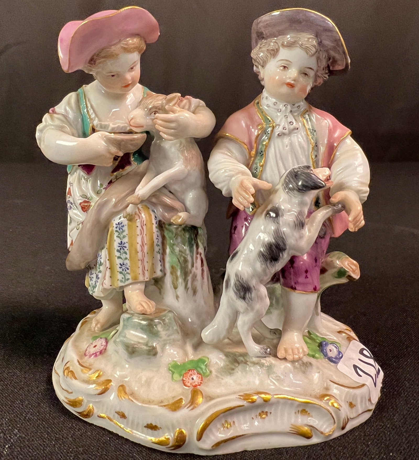 Meissen Porcelain Shepard Children Figurine C1800's (1 of 7)