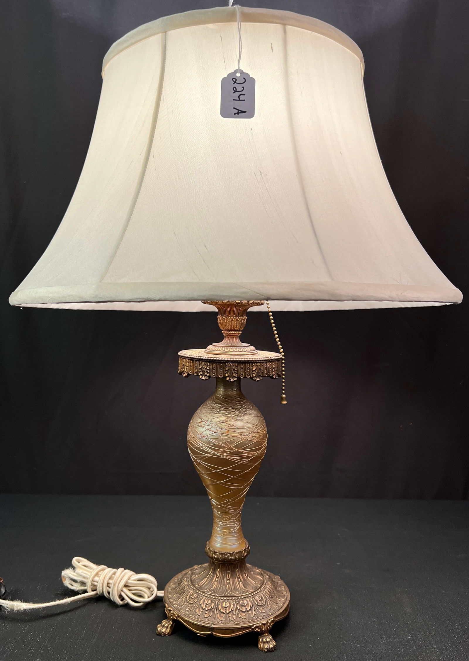 Durand Art Glass Lamp c.1920s (1 of 6)