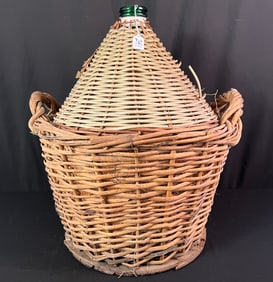 Large Vintage  Wine Demijohn
