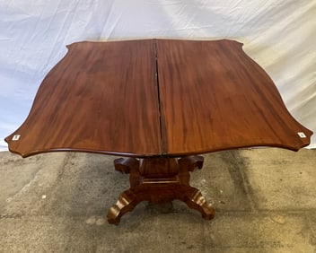 American Empire Flame Mahogany Flip Top Gaming Table