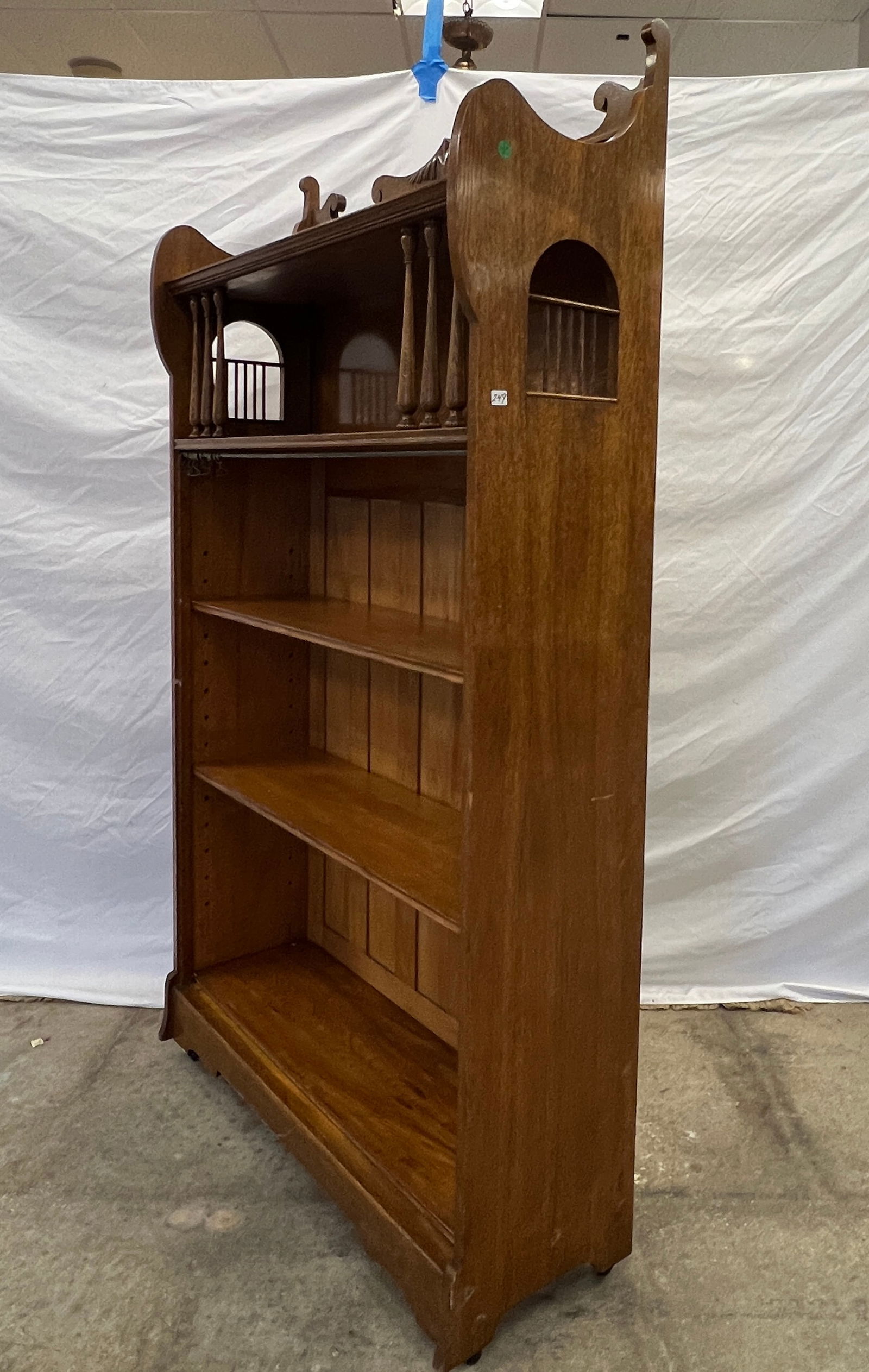 Victorian Oak Bookcase - 3