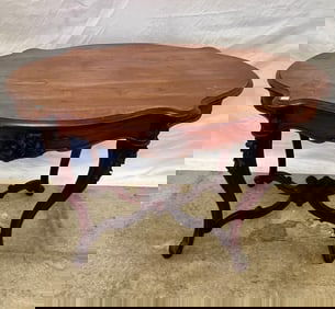 Victorian Walnut Oval Parlor Table