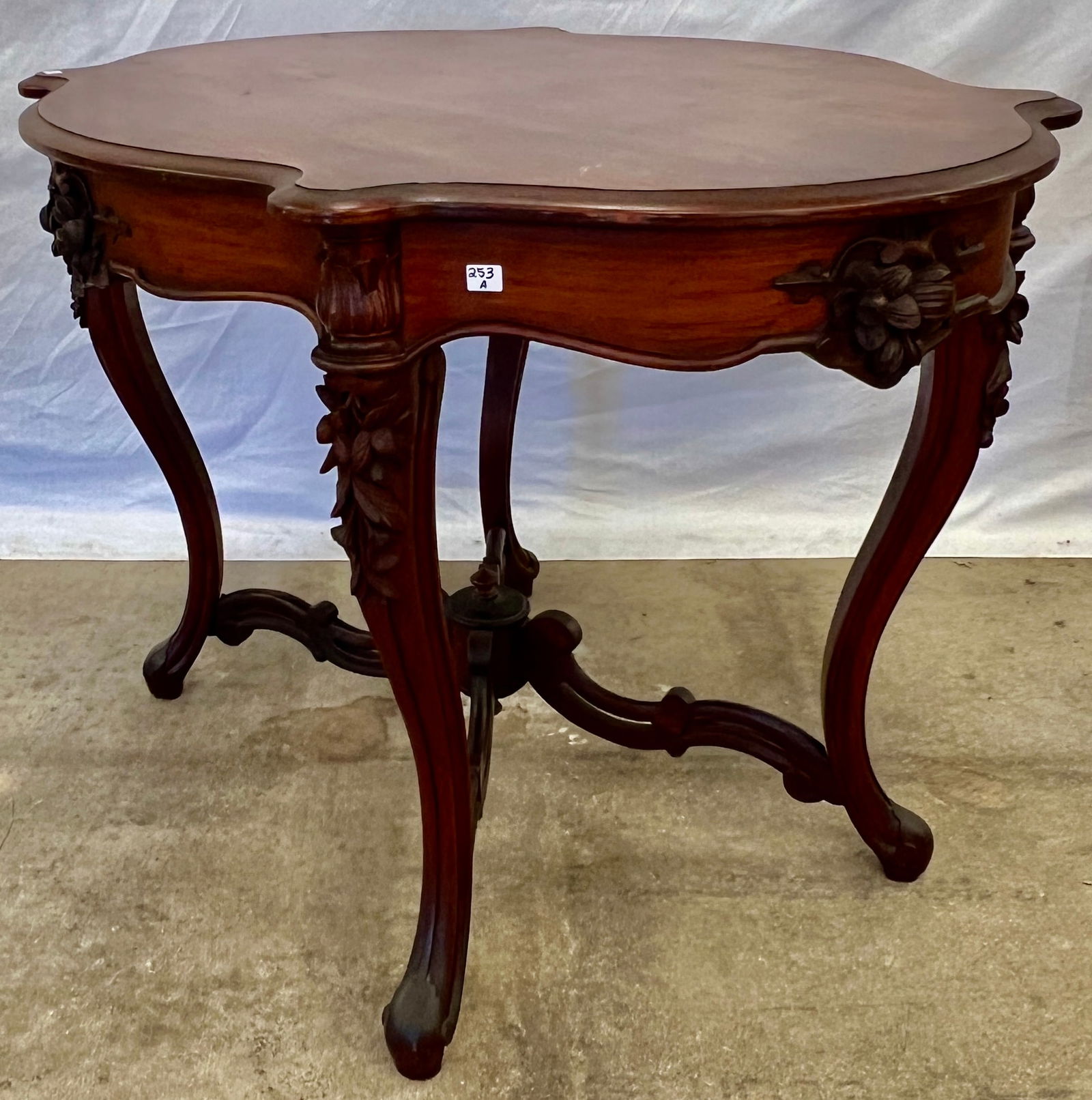 Victorian Walnut Oval Parlor Table - 2