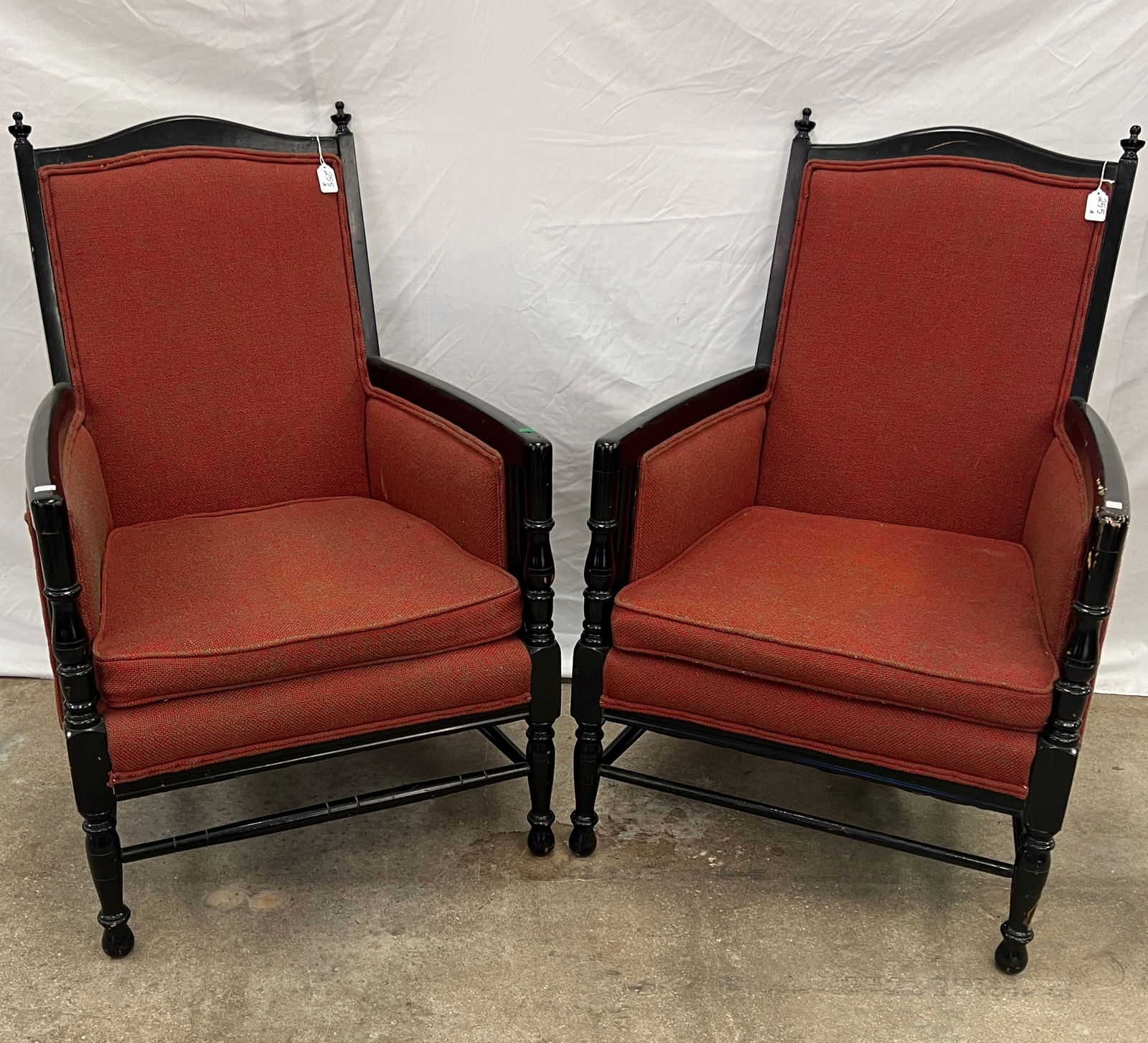 2 1920s Upholstered Arm Chairs (1 of 6)