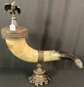 Rare and Impressive Drinking Horn