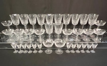 Group of Waterford Crystal  Glassware in " Lismore" Pattern