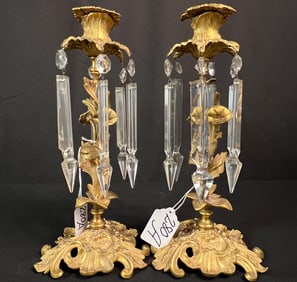 1840's Bronze Candlesticks