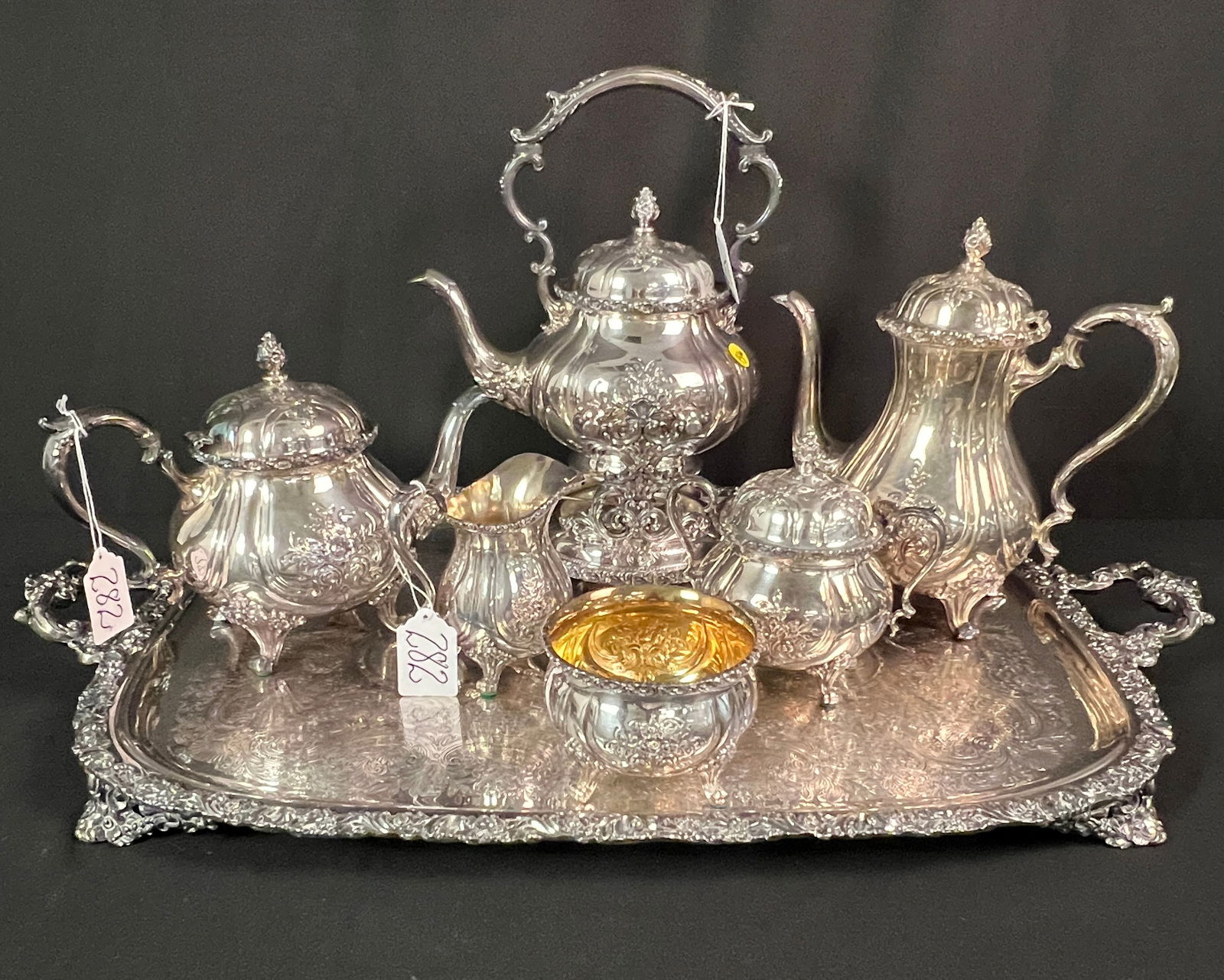 Large Du Barry by Wilcox Tea Service (1 of 10)